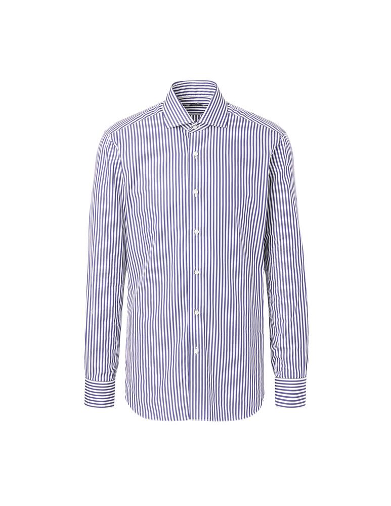 Barba Napoli Wide striped popeline shirt - picture 6 Barba Napoli Wide striped popeline shirt - picture 6