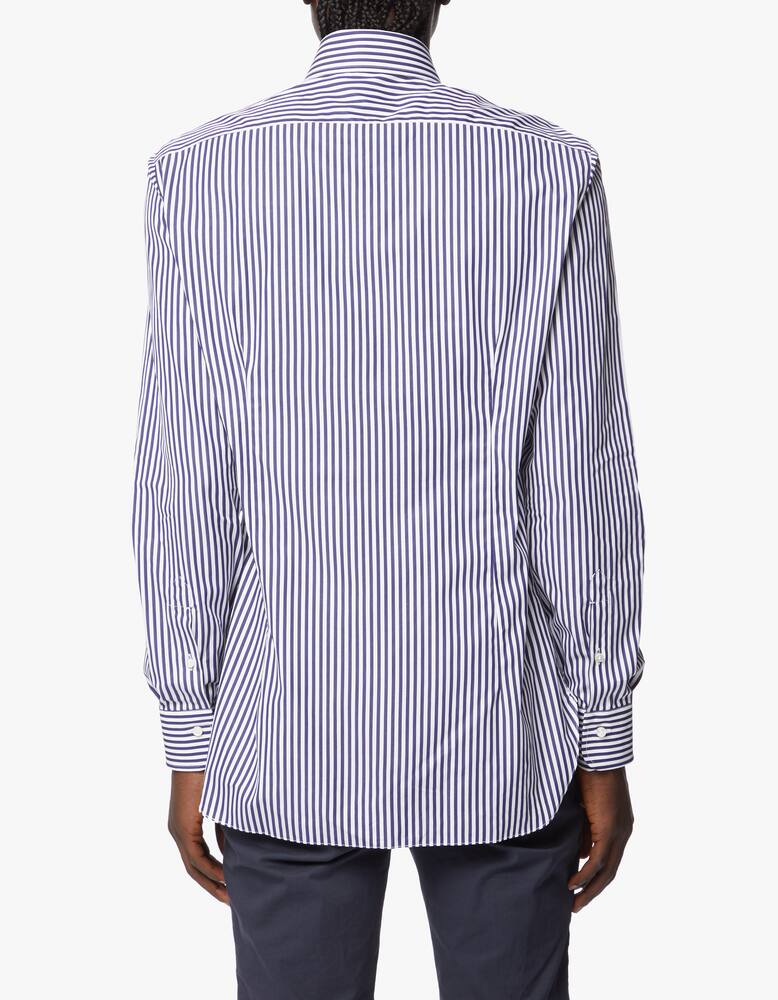 Barba Napoli Wide striped popeline shirt - picture 8 Barba Napoli Wide striped popeline shirt - picture 8