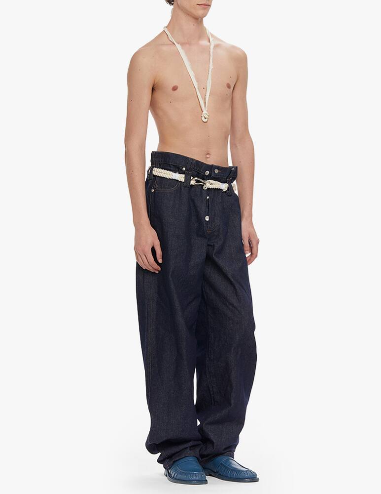 Federico Cina Print pocket jeans - blue - picture 1