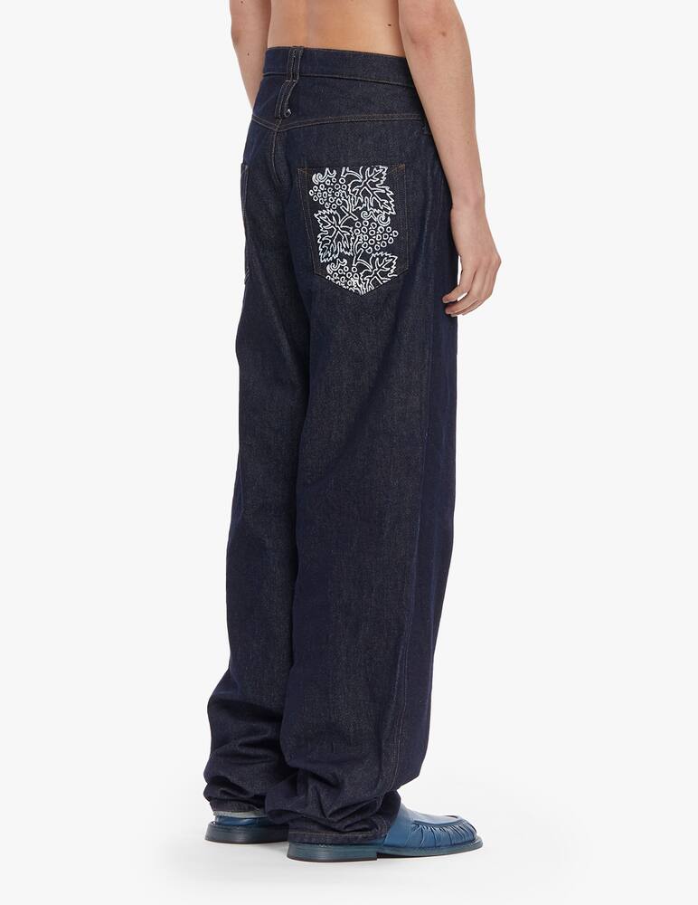 Federico Cina Print pocket jeans - blue - picture 4