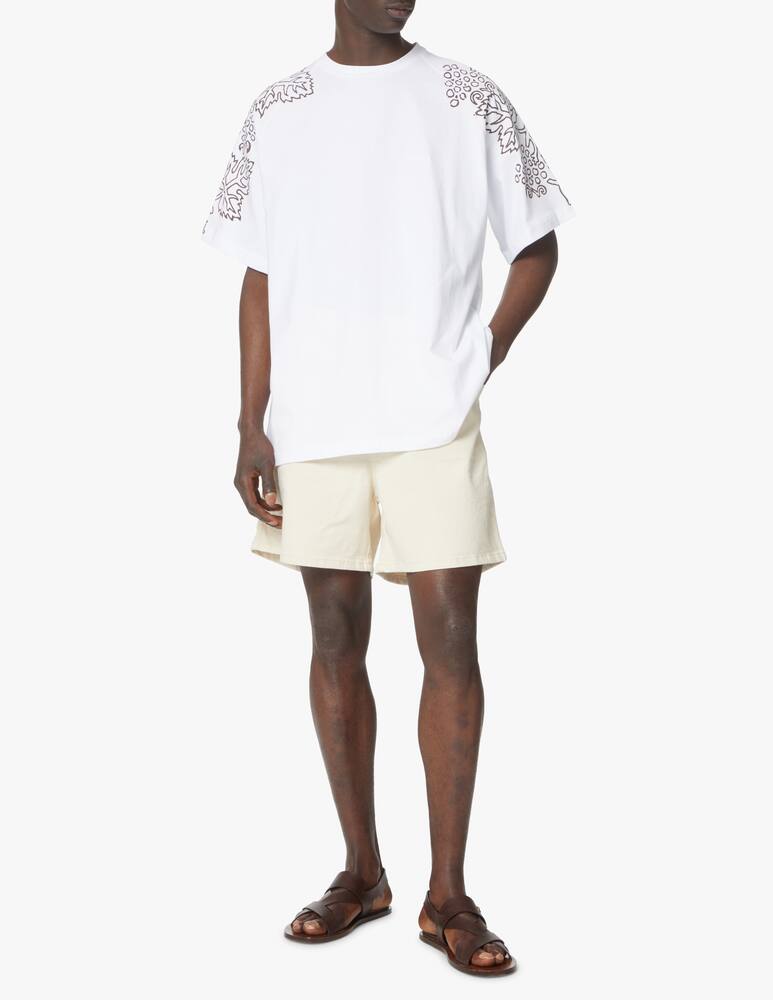 rinascente Federico Cina Bermuda stampa tasca - beige