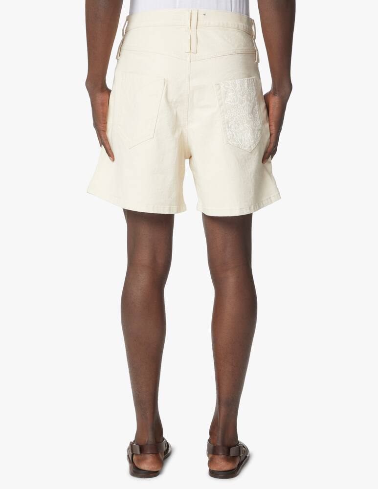 rinascente Federico Cina Bermuda stampa tasca - beige