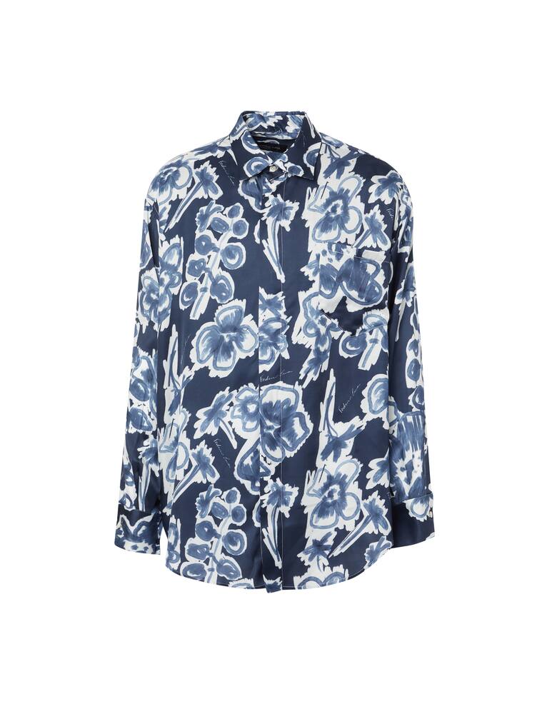 rinascente Federico Cina Camicia manica lunga relaxed fit side opening - multicolor