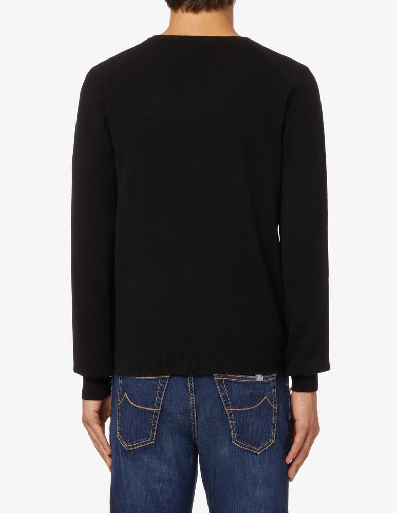 rinascente Pure Cashmere Maglia Scollo V in cashmere - Nero