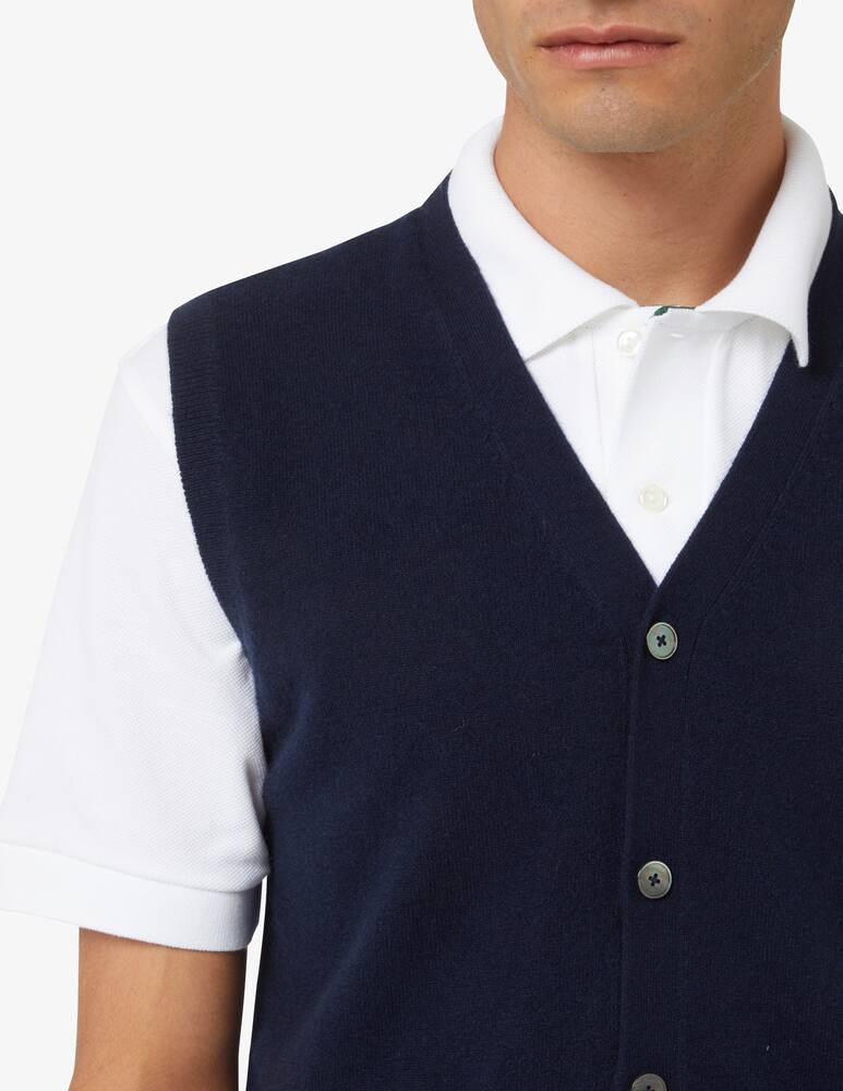 rinascente Pure Cashmere Buttons cashmere vest - Blue