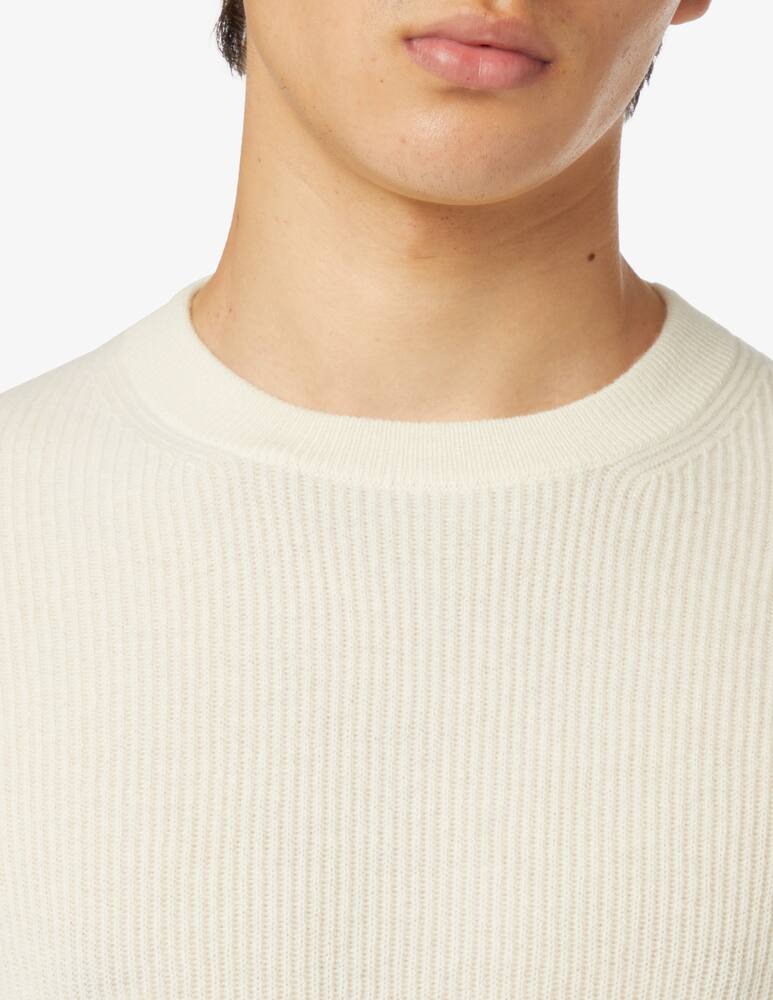 rinascente Pure Cashmere Maglia Girocollo Costa Inglese in cashmere - Bianco