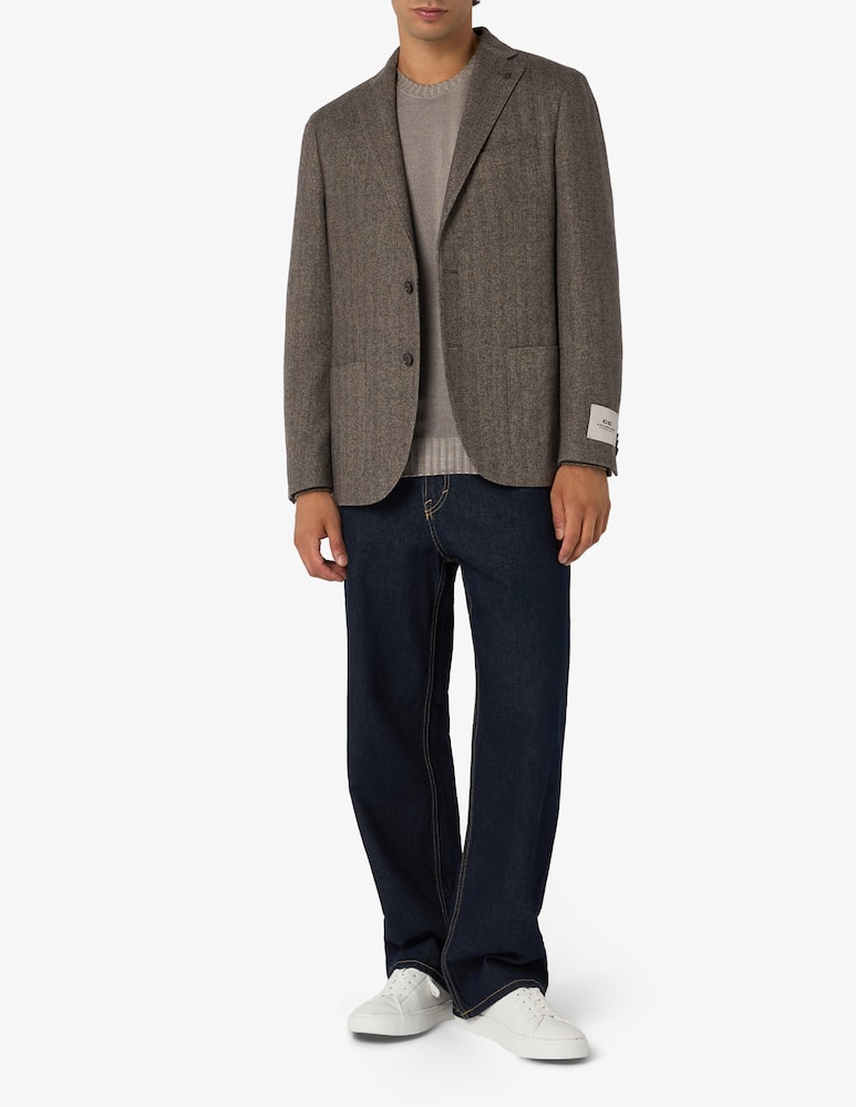 rinascente CC Collection Wool blend herringbone jacket
