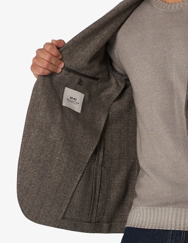 rinascente CC Collection Wool blend herringbone jacket