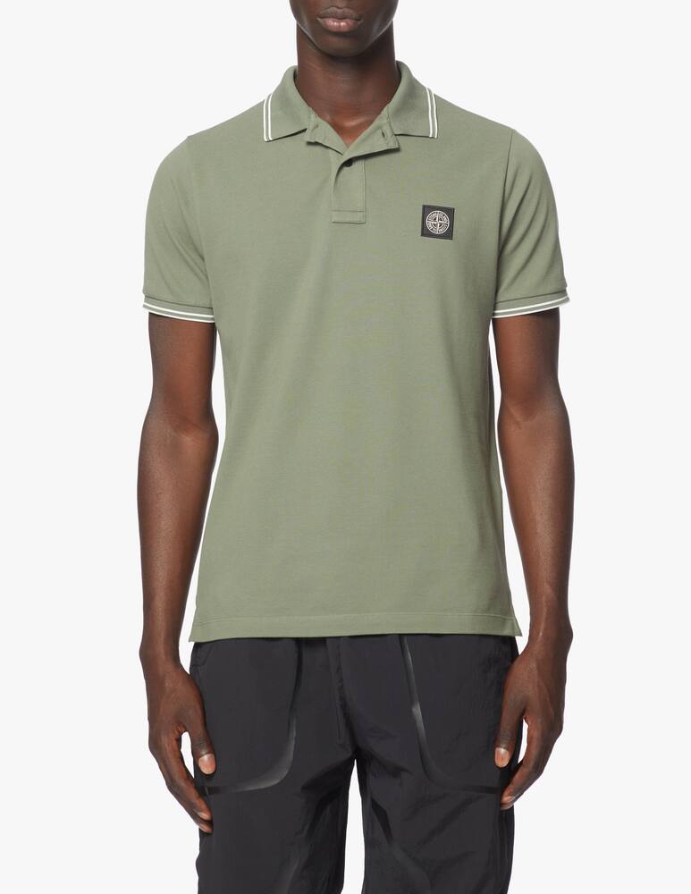 rinascente Stone Island Stretch short sleeve polo shirt