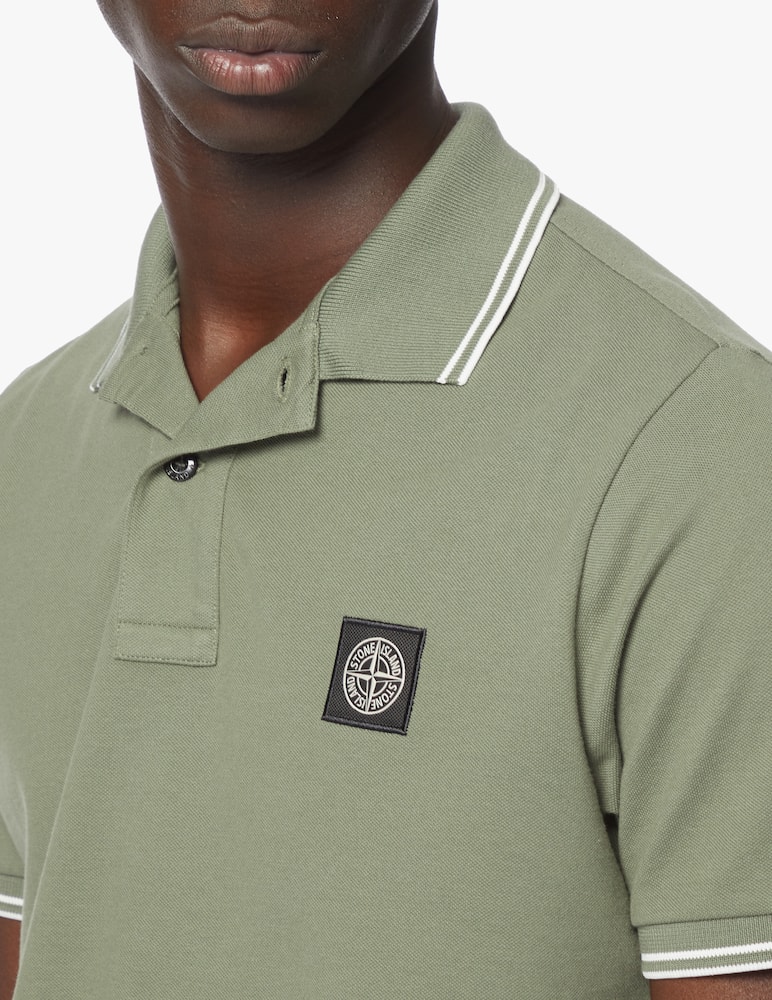 rinascente Stone Island Stretch short sleeve polo shirt