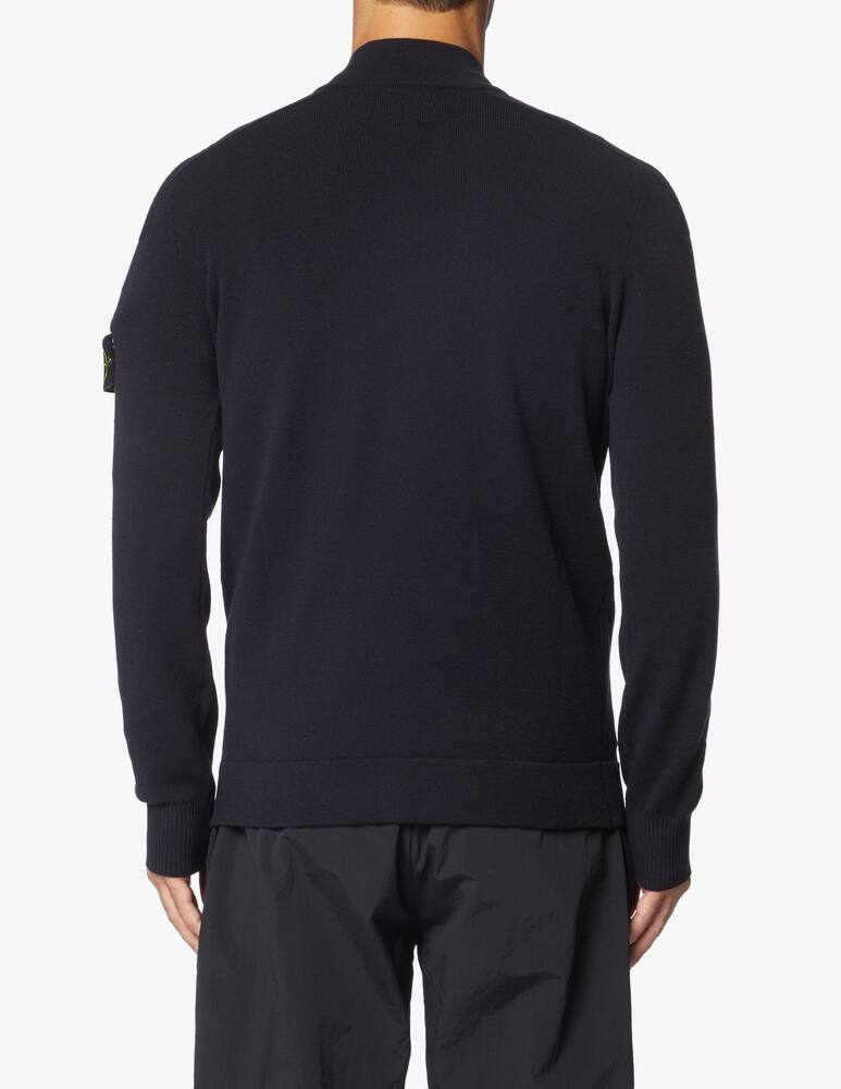 rinascente Stone Island Wool stretch light zip cardigan