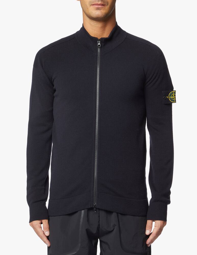 rinascente Stone Island Wool stretch light zip cardigan
