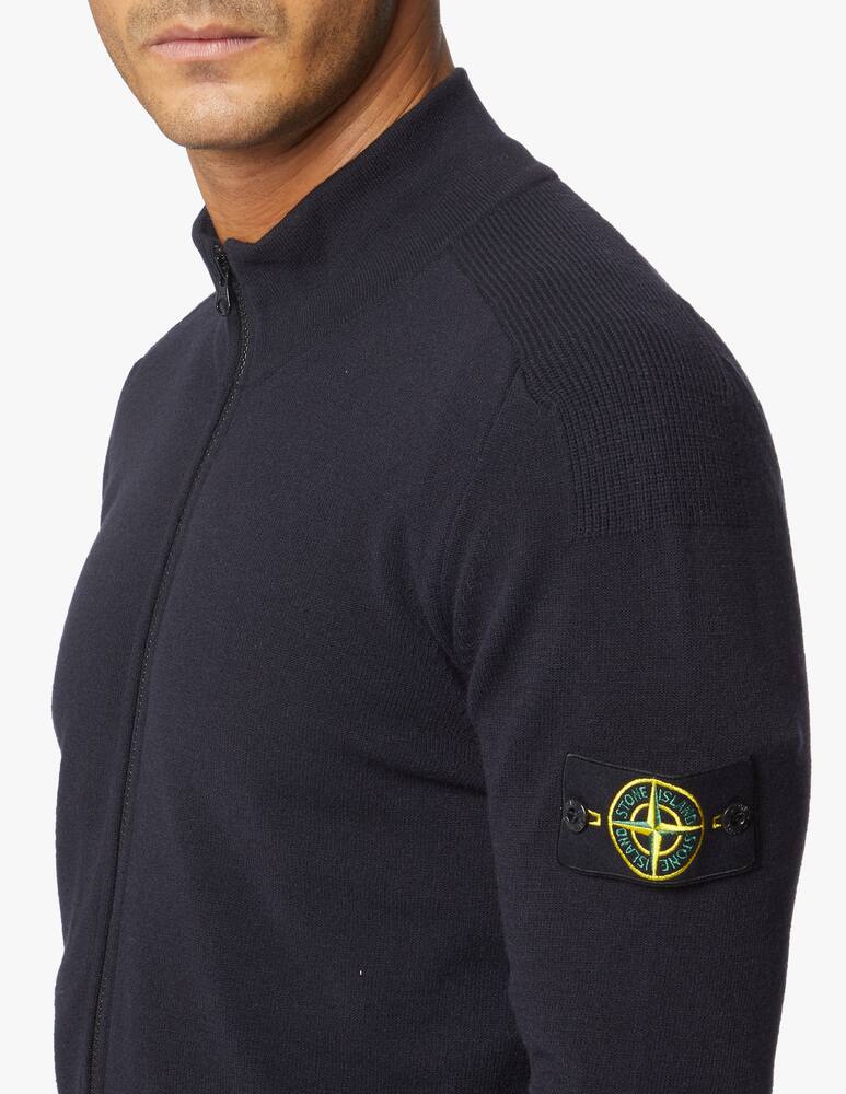 rinascente Stone Island Wool stretch light zip cardigan