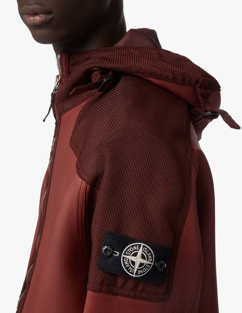 rinascente Stone Island Giacca in pelle panama