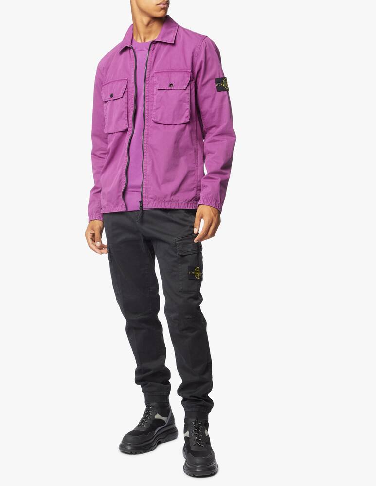 rinascente Stone Island Camicia overshirt in cotone smerigliato