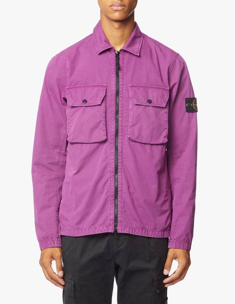 rinascente Stone Island Camicia overshirt in cotone smerigliato