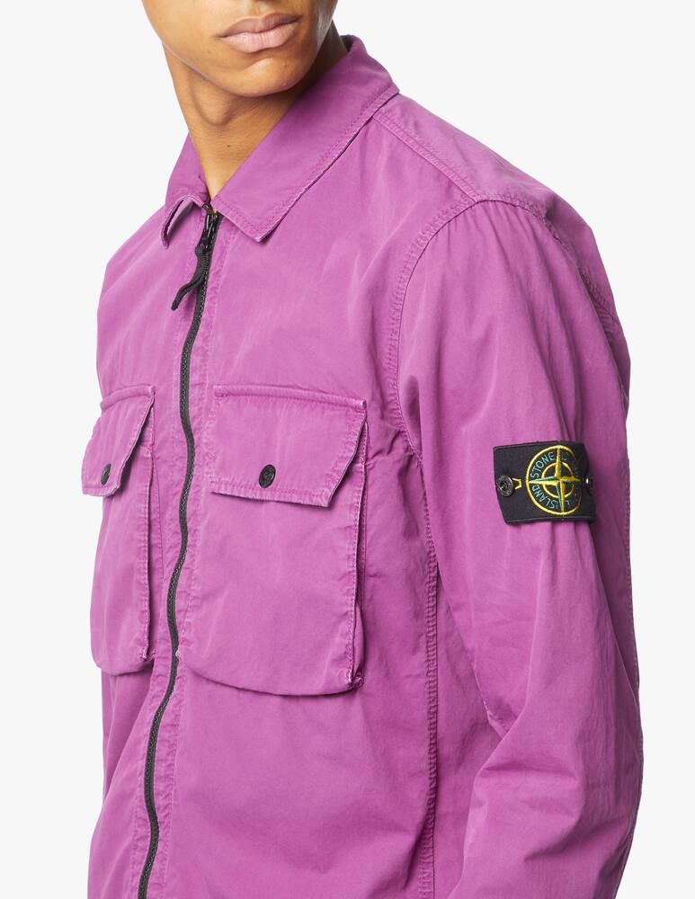 rinascente Stone Island Camicia overshirt in cotone smerigliato