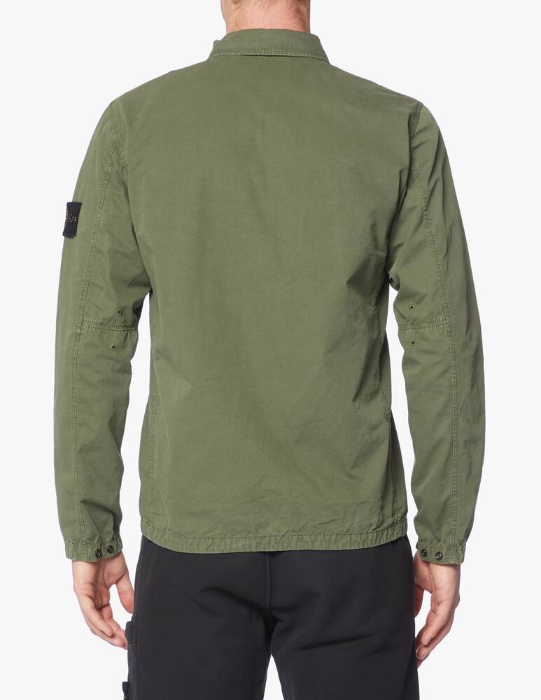 rinascente Stone Island Camicia overshirt in cotone smerigliato