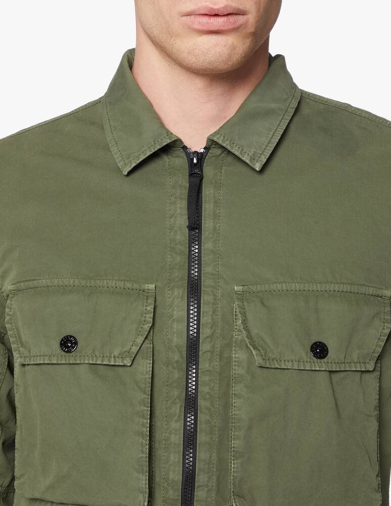rinascente Stone Island Camicia overshirt in cotone smerigliato