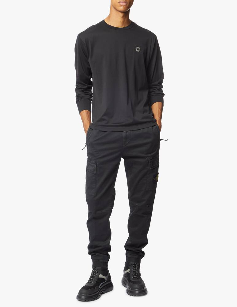 rinascente Stone Island Maglietta manica lunga logo patch