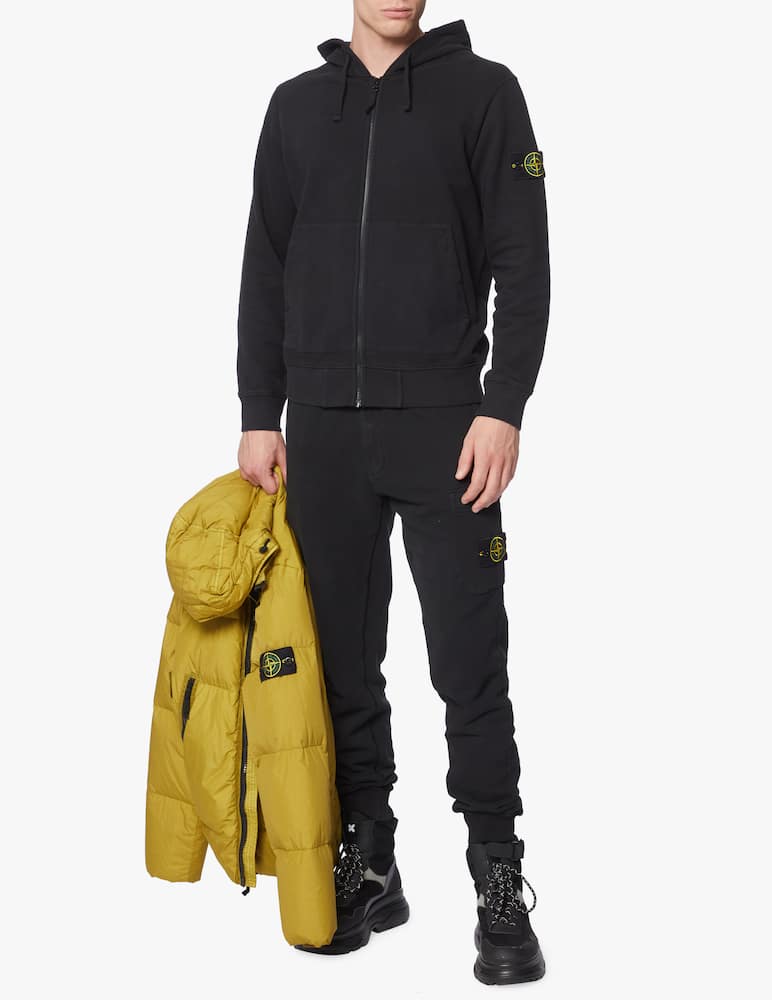 Stone Island Felpa con cappuccio e zip - immagine 2 Stone Island Felpa con cappuccio e zip - immagine 2