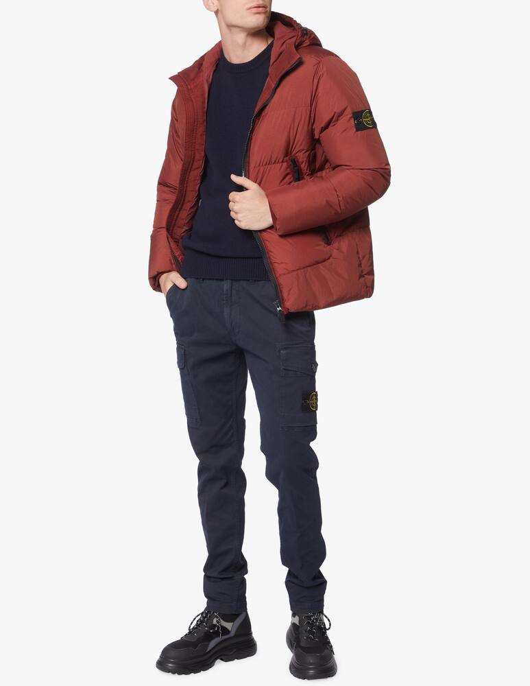 rinascente Stone Island Crinkle hooded downjacket