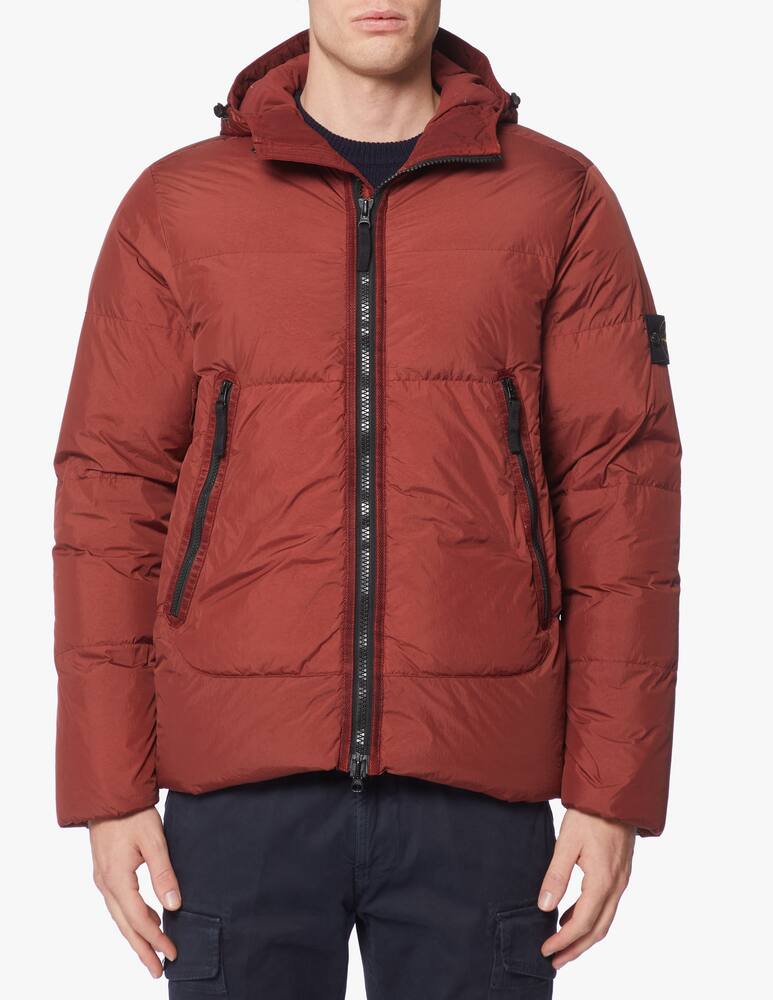 rinascente Stone Island Crinkle hooded downjacket