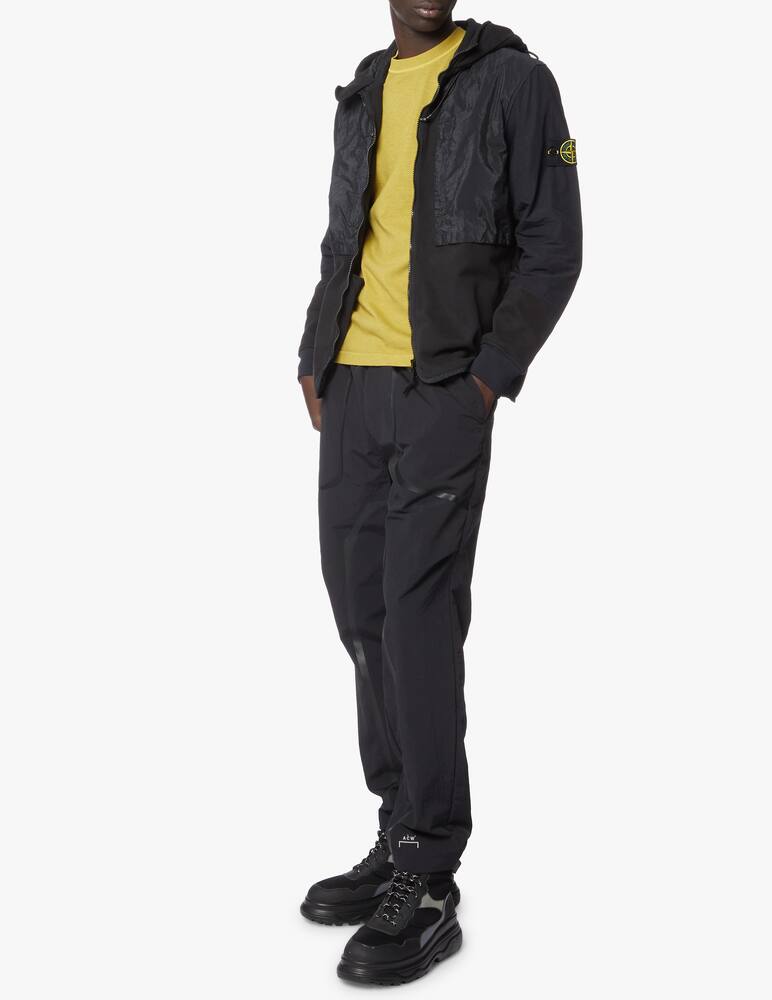 rinascente Stone Island Felpa con cappuccio e zip patch nylon