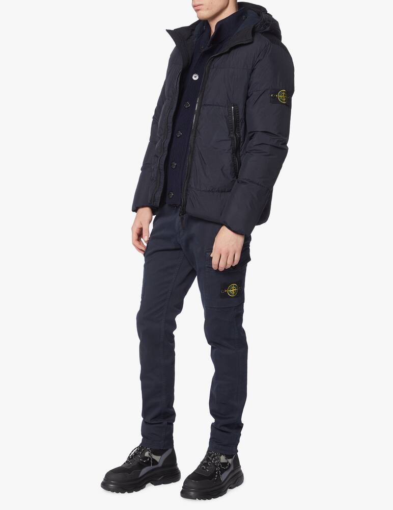 rinascente Stone Island Crinkle hooded downjacket