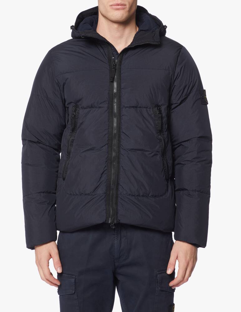 rinascente Stone Island Crinkle hooded downjacket