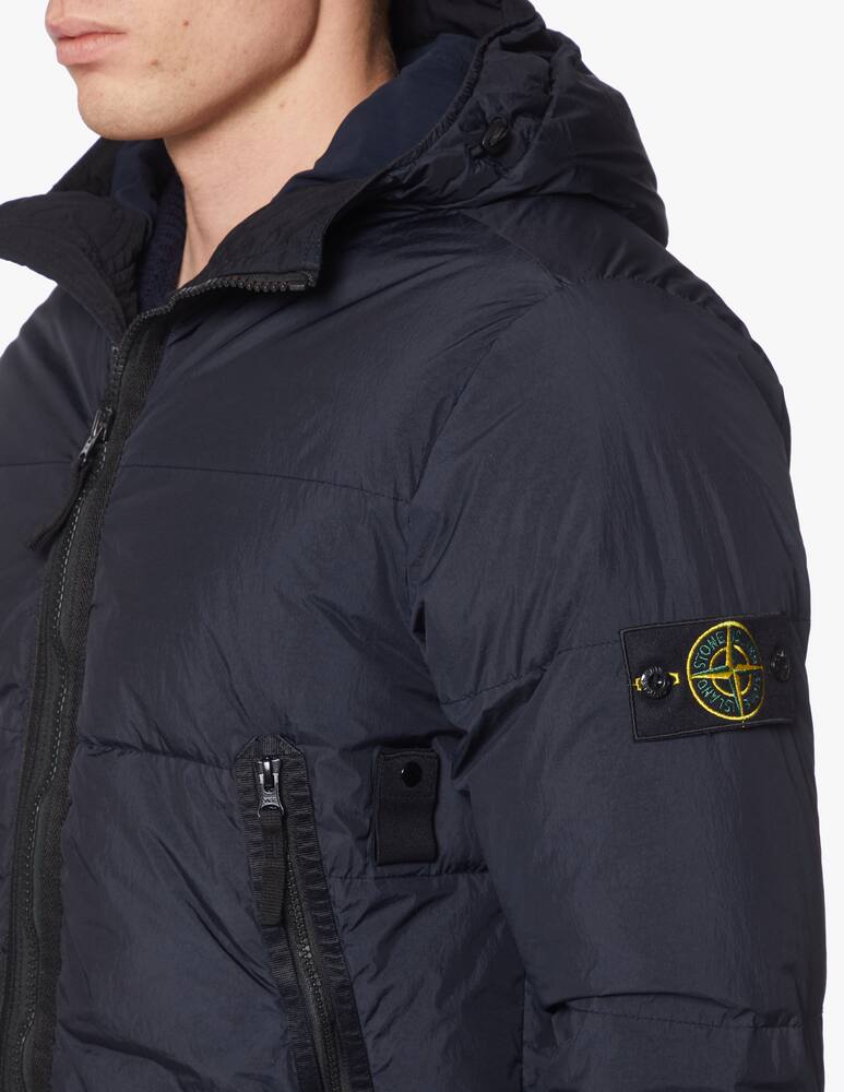 rinascente Stone Island Crinkle hooded downjacket