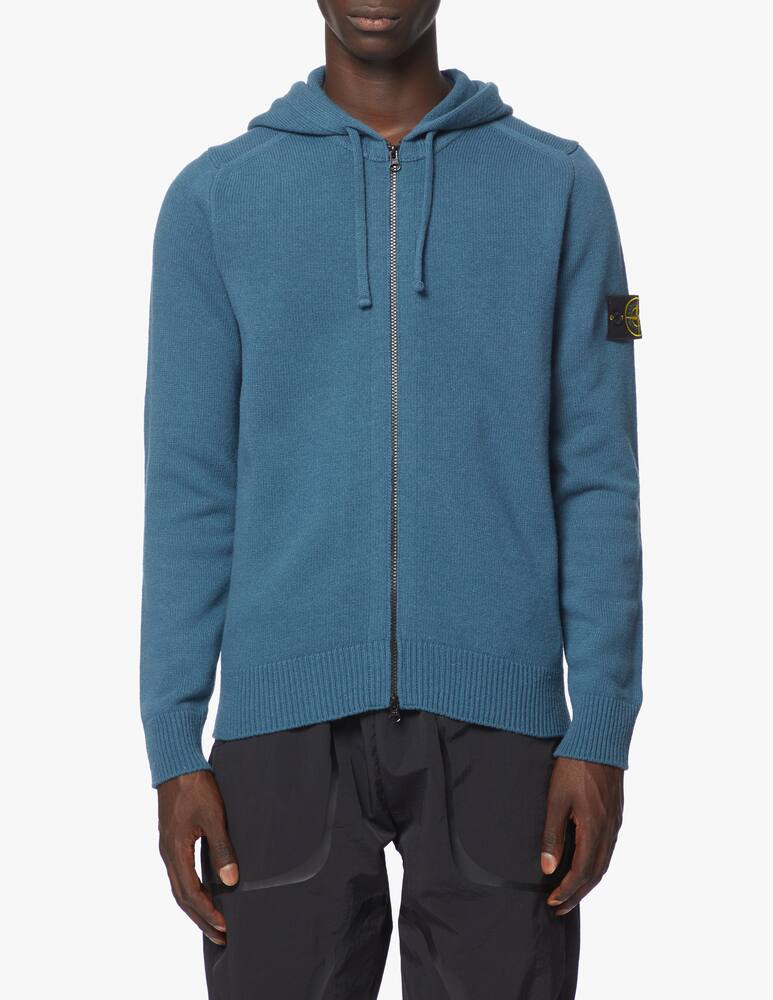 Stone Island Lambwool hooded zip sweater - picture 4 Stone Island Lambwool hooded zip sweater - picture 4