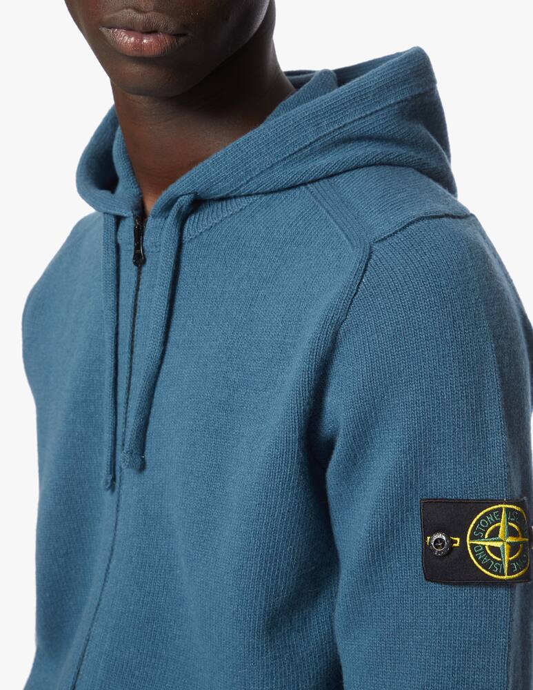 Stone Island Lambwool hooded zip sweater - picture 5 Stone Island Lambwool hooded zip sweater - picture 5