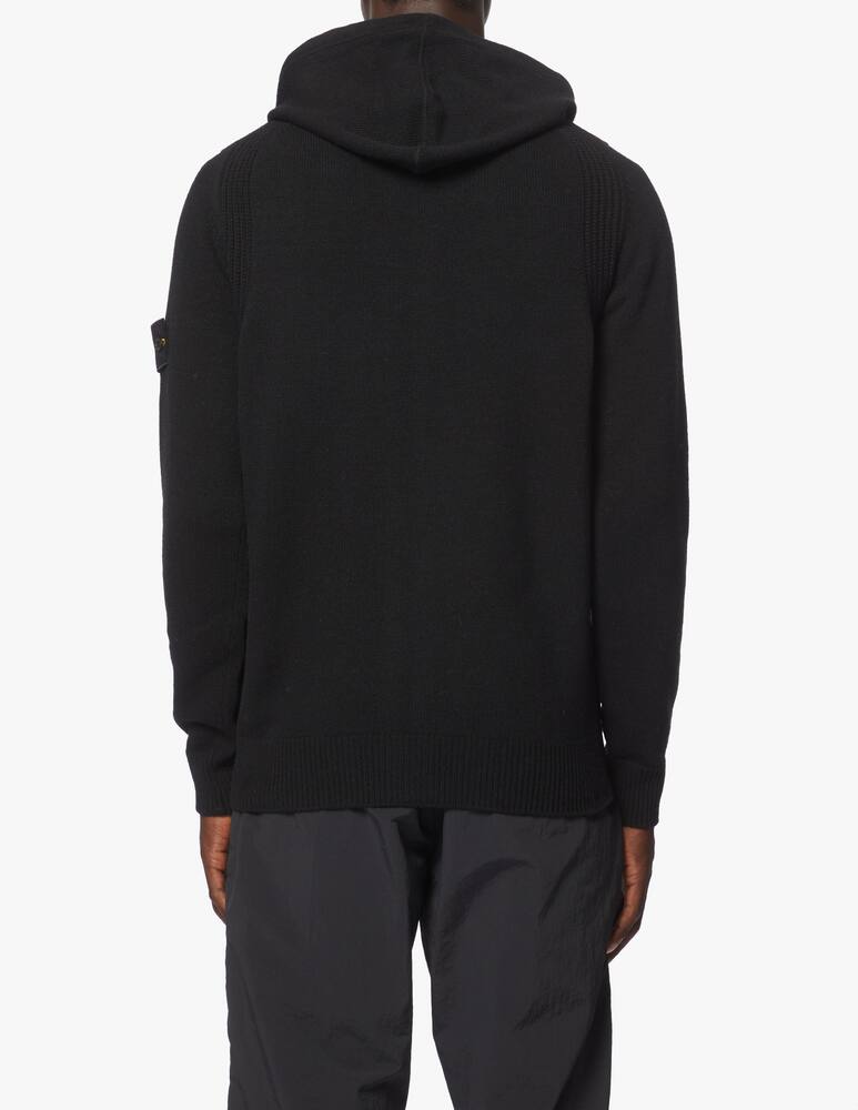 rinascente Stone Island Lambwool hooded zip sweater