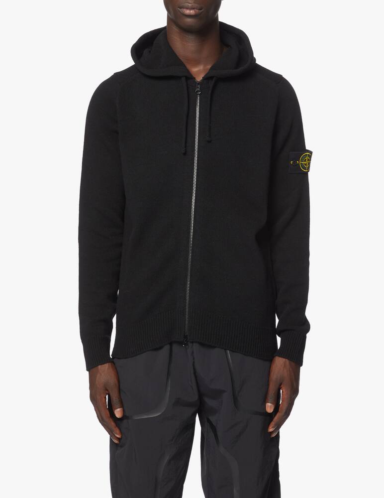 Stone Island Lambwool hooded zip sweater - picture 4 Stone Island Lambwool hooded zip sweater - picture 4