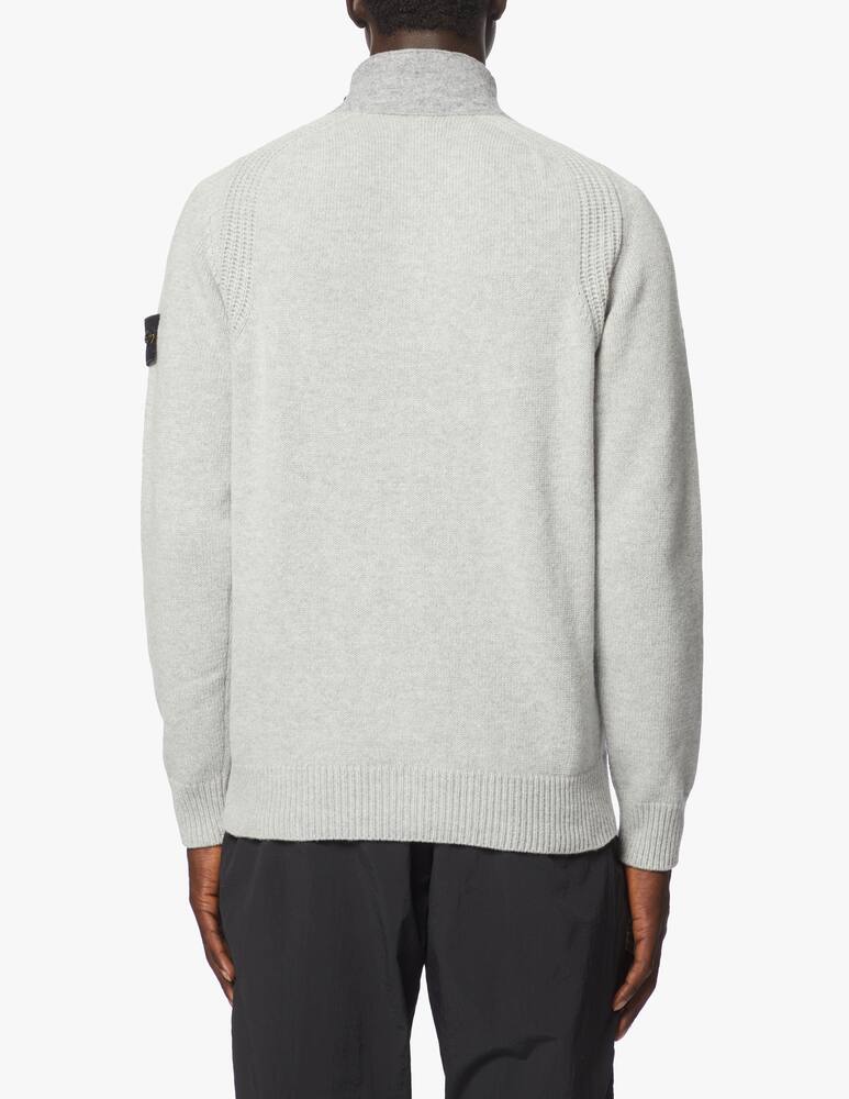 rinascente Stone Island Maglione in lana con zip 