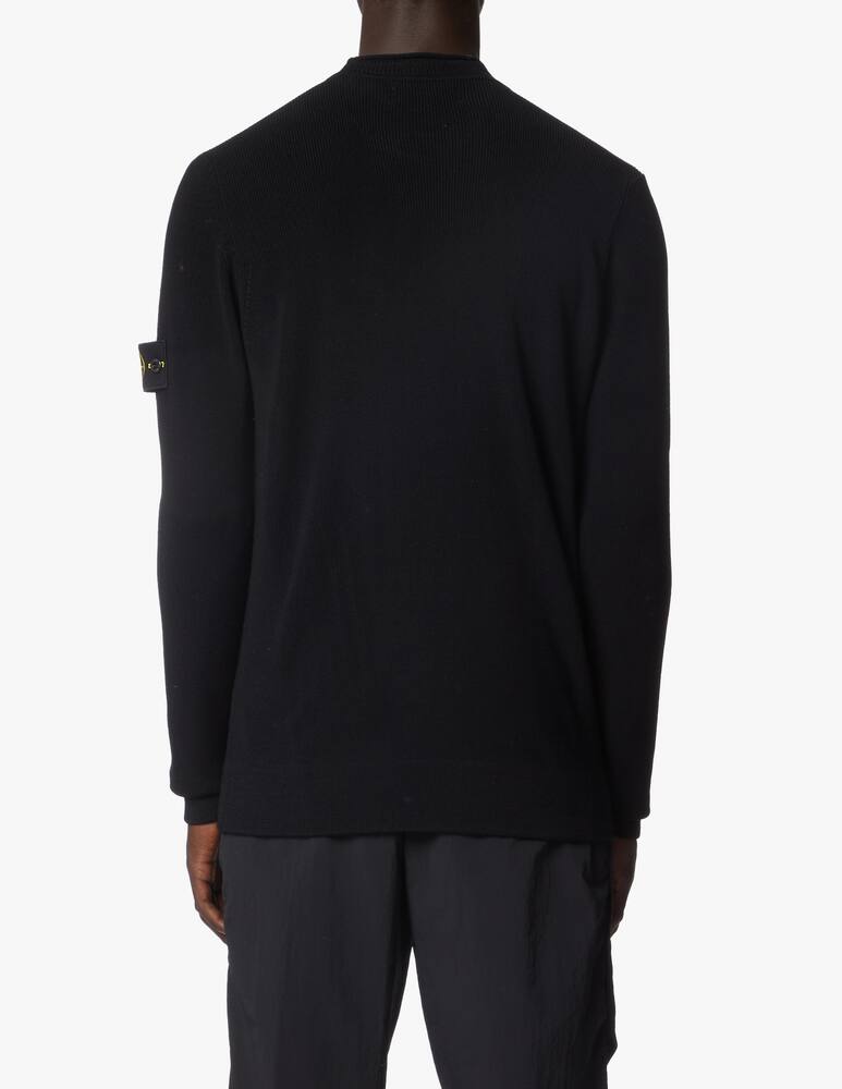 rinascente Stone Island Mini ribbed roundneck sweater
