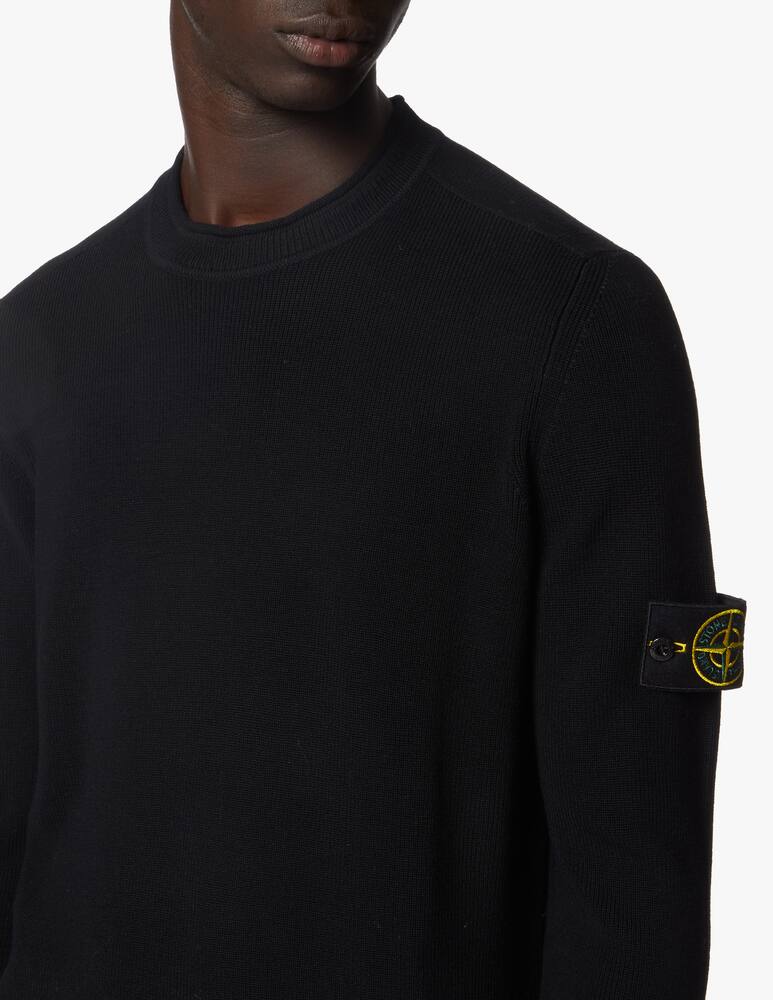 rinascente Stone Island Mini ribbed roundneck sweater