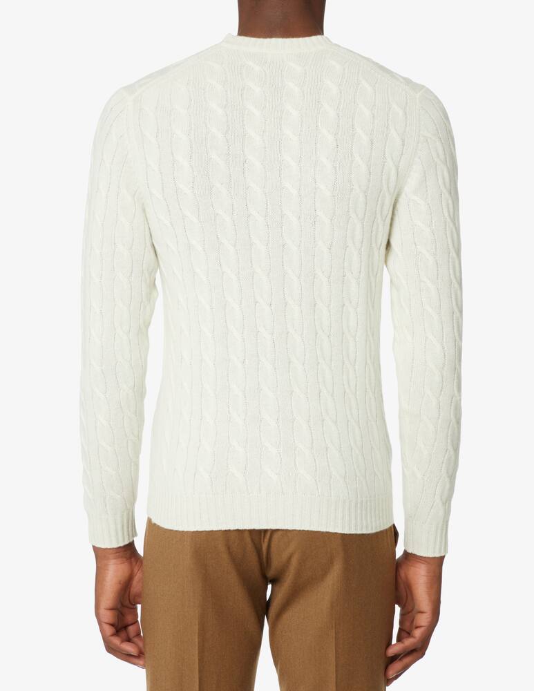 rinascente Pure Cashmere Cashmere cable roundneck sweater - White