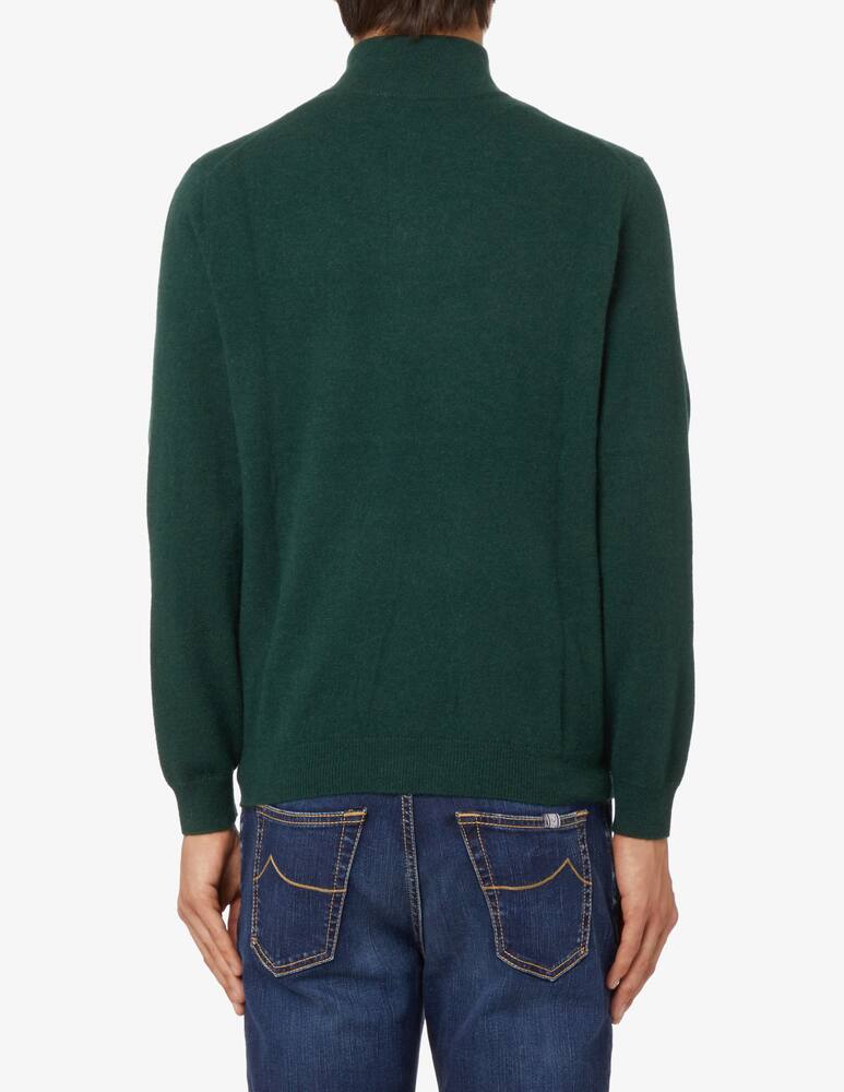 rinascente Pure Cashmere Maglia Mezza Zip in cashmere - Verde