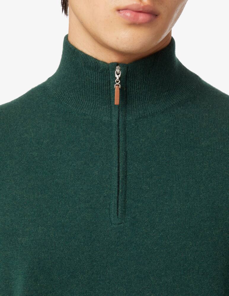 rinascente Pure Cashmere Maglia Mezza Zip in cashmere - Verde