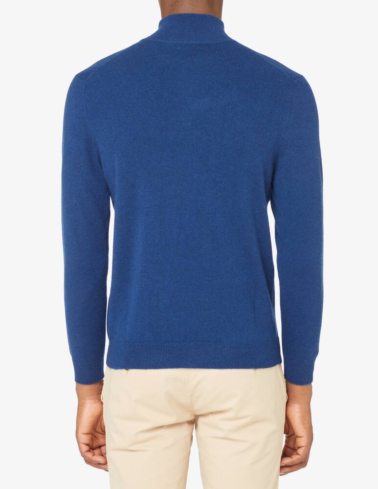 rinascente Pure Cashmere Maglia Mezza Zip in cashmere - Blu