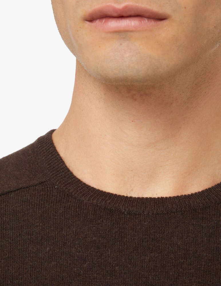 Pure Cashmere Cashmere roundneck sweater - Brown - picture 4 Pure Cashmere Cashmere roundneck sweater - Brown - picture 4