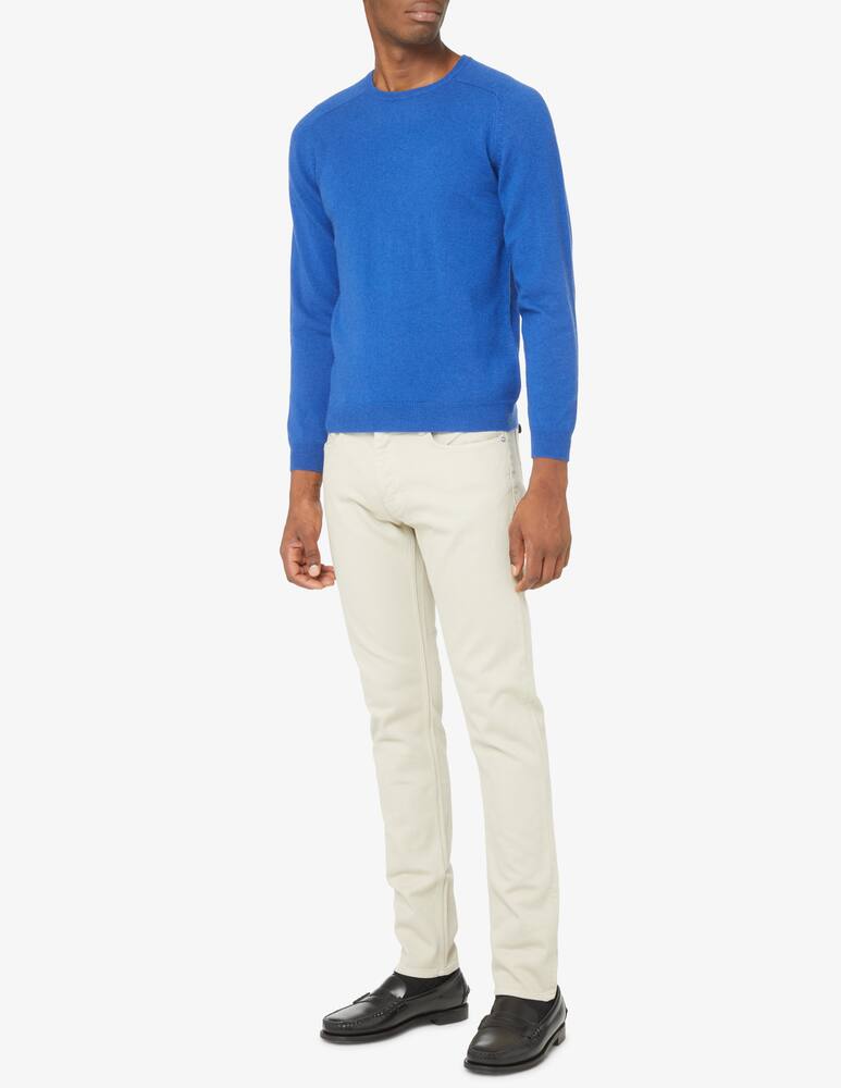 Pure Cashmere Cashmere roundneck sweater - Blue - picture 2 Pure Cashmere Cashmere roundneck sweater - Blue - picture 2
