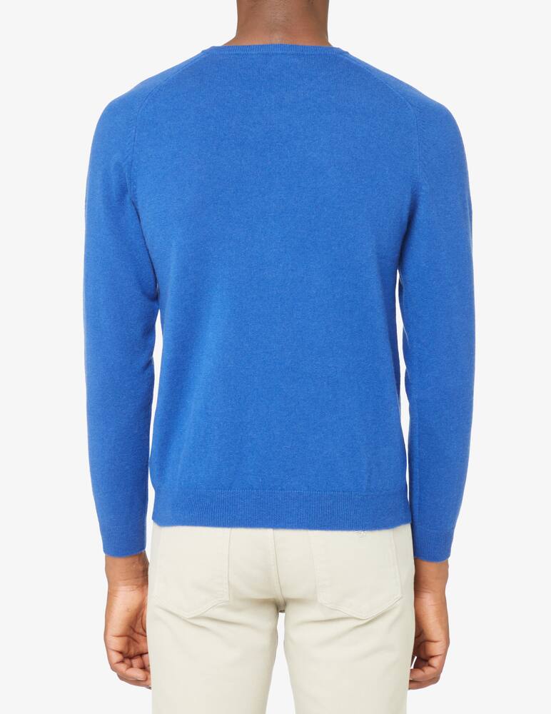 Pure Cashmere Cashmere roundneck sweater - Blue - picture 3 Pure Cashmere Cashmere roundneck sweater - Blue - picture 3