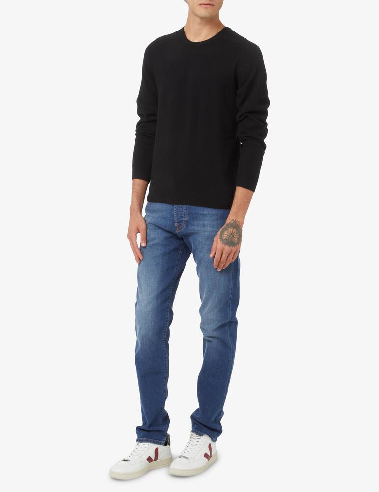 Pure Cashmere Cashmere roundneck sweater - Black - picture 2 Pure Cashmere Cashmere roundneck sweater - Black - picture 2