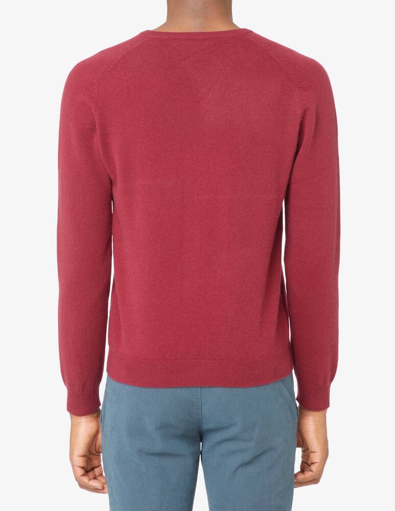 rinascente Pure Cashmere Maglia Scollo V in cashmere - Rosso bordeaux