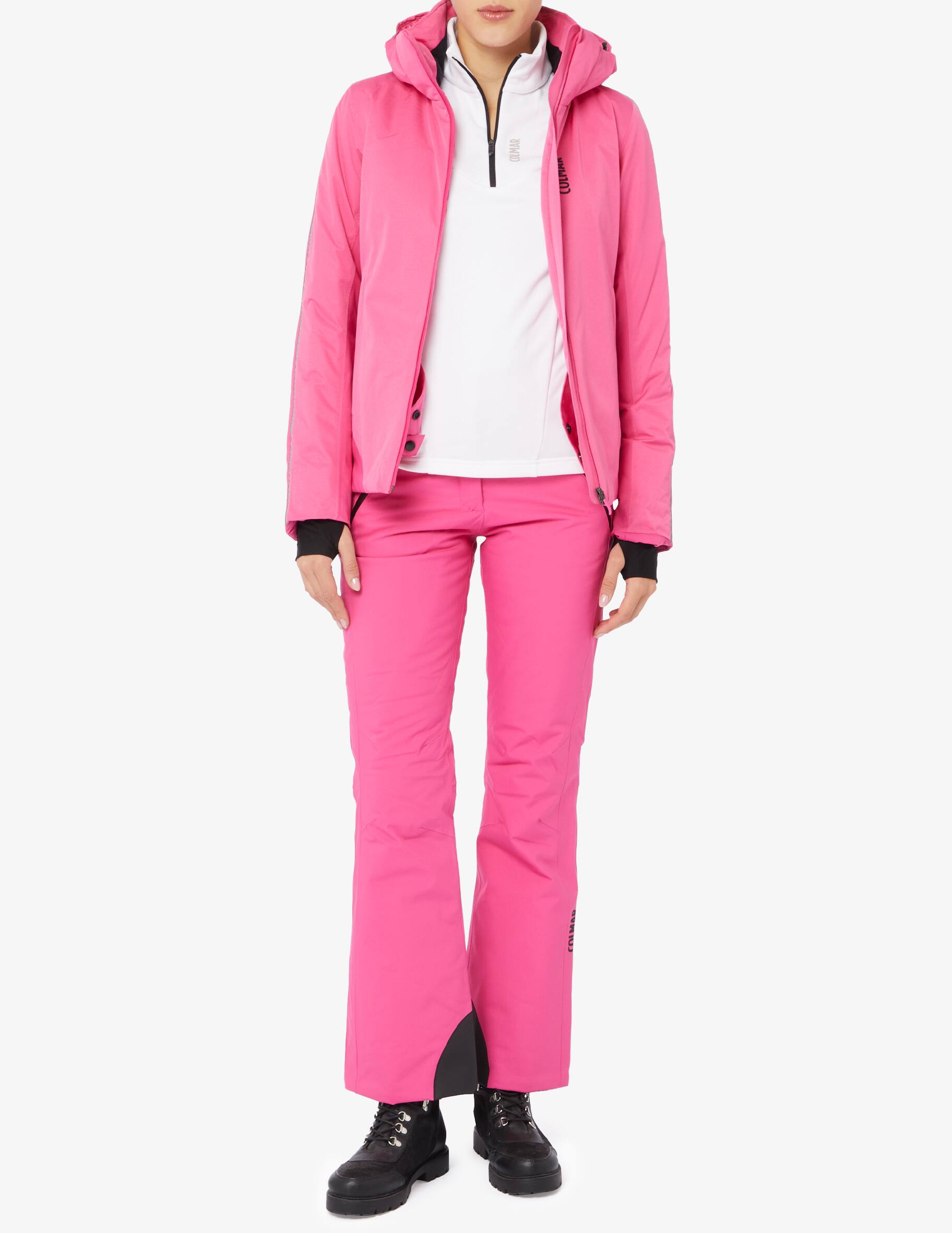 Shop Colmar Two-tone ski jacket with hood on Rinascente