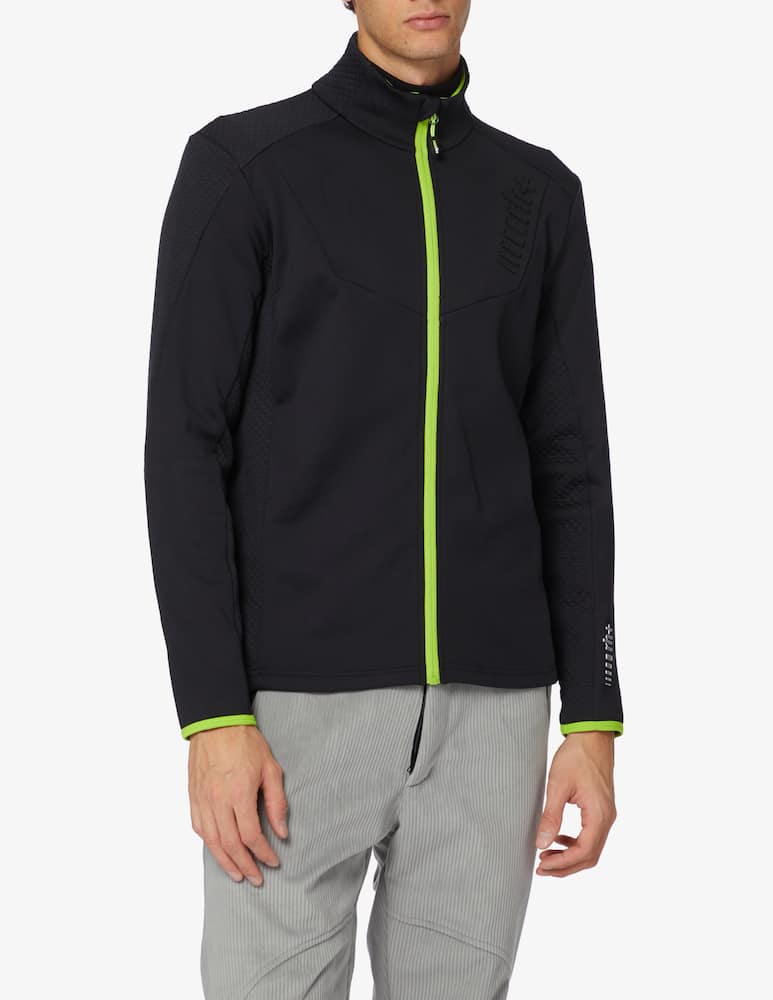 rinascente Rh+ Logo full zip sweater - Black