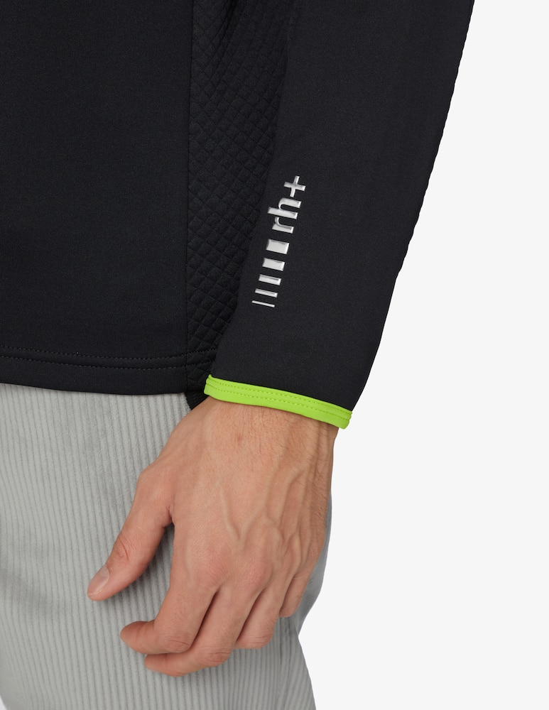 rinascente Rh+ Logo full zip sweater - Black